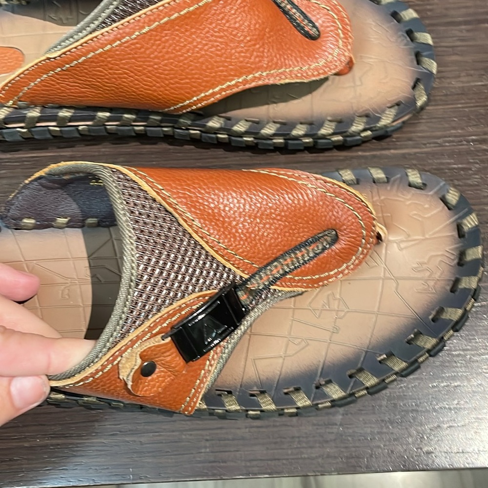 Men’s leather sandals - Picture 2 of 6